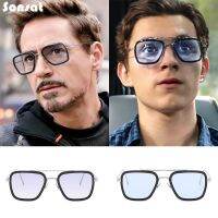 【YF】❂  Iron Man Stark Sunglasses Luxury Brand Designer Glasses Robert Downey Eyeglasses UV400