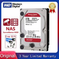 ฮาร์ดดิสก์ไดรฟ์ดิจิทัล WD 1TB/2TB/3TB Red NAS 3.5 สไตล์ตะวันตก" ฮาร์ดไดรฟ์ภายใน 3TB 5400RPM SATA 6Gb/s 64MB Cache สําหรับเดสก์ท็อป