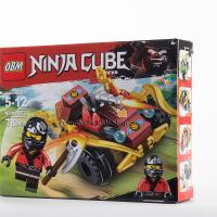 ProudNada Toys ของเล่นเด็กชุดตัวต่อเลโก้นินจา OBM NINJA CUBE BLOCKS 78 PCS 99105-3