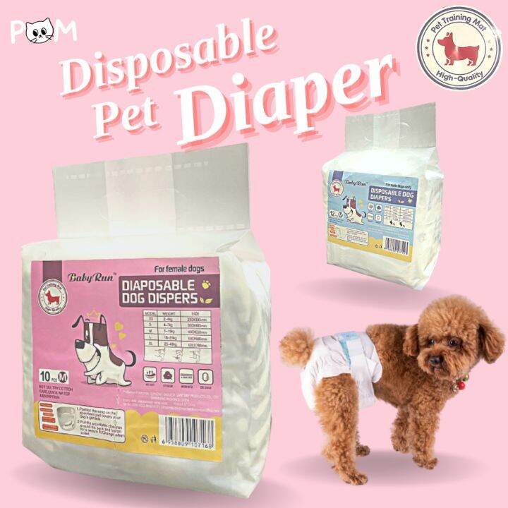 POM Pet Diaper Dog Diaper Male Dog Female Dog Belly Wrap Full Wrap (10