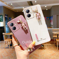 เคสโทรศัพท์ VIVO Y27 Y78 Y02 Y02A Y02T 4G 5G 2023 เคส ระยิบลดราคาใหม่สุดสร้างสรรค์สำหรับเยาวชนดีไซน์กระต่ายเคลือบผิวด้วยไฟฟ้าฝาครอบซิลิโคน TPU อ่อน Case