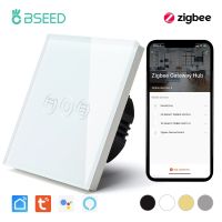 BSEED Zigbee Shutter Switch Smart Wall Touch Switch Intelligent Roller Switches Tuya Smart Life APP Google Alexa Voice Control