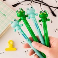 Korean Stationery Cartoon Frog Prince Gel Pens Kawaii Cute Child Pen Waterborne Signature Pen Student Office School Supplies Pens