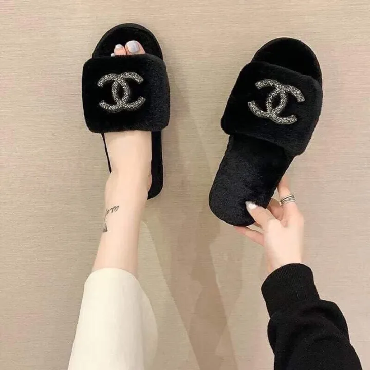 Chanel Fur Slippers | Lazada PH