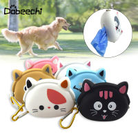 ถุงขยะสำหรับสัตว์เลี้ยง Cat Dog poop BAG Travel outdoor Portable silicone Storage Holder CAT-shaped Storage TOOL Other Organizer