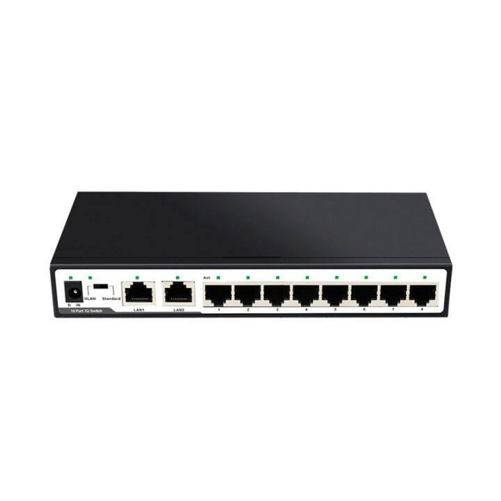 อะแดปเตอร์โหลดเกม10พอร์ต-gigabit-switch-rj45-hub-fast-ethernet-101001000mbps-ethernet-smart-switcher-สวิตช์เครือข่าย-vlan