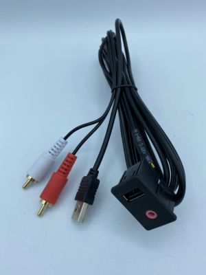 USB+RCA ใส่เบ้าสวิตตรงรุ่นรถToyota B