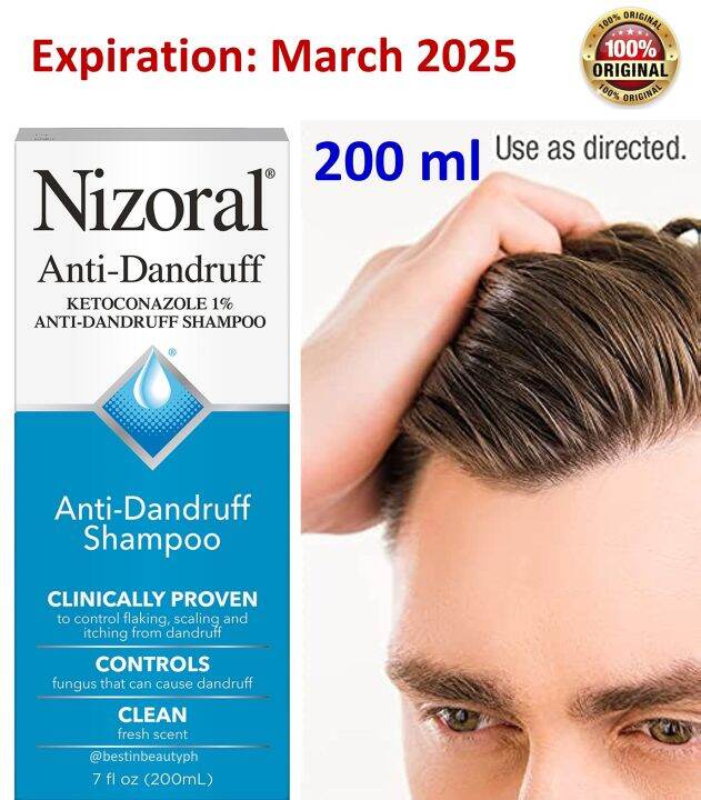 Nizoral AntiDandruff Shampoo 200 ml Original March 2025 Expiration