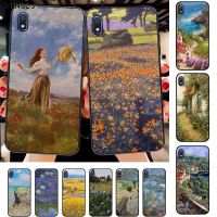 （shine electron）FHNBLJ Claude Monet ภาพวาดศิลปะเคสโทรศัพท์นุ่มที่กำหนดเองสำหรับ A10 Samsung 20S 71 10 S 20 30 40 50 70 80 91 A30s 11 31