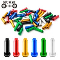 MUQZI 50PCS Bike  End Cap Tips Crimp Brake Shift Wire S End Caps Mountain Road Bicycle Essories