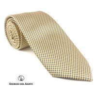 Giorgio Del Sarto Necktie 8.5 cm Yellow with Fabric Texture เนคไทสีเหลือมีเท็กเจอร์