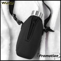 WUXU 750ML แบบพกพาได้ Neoprene หุ้มฉนวน ปรับได้ปรับได้ กระเป๋าใส่ขวด ที่ใส่ขวดน้ำ กระเป๋าใส่ขวด สายคล้องไหล่