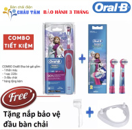 HCMCombo Tiết kiệm Bàn chải điện OralB cho bé gái ELSA + 2 đầu bàn chải thumbnail