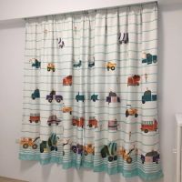 Budloom digital printing car curtain for boys room cartoon window drapes kids room window panel