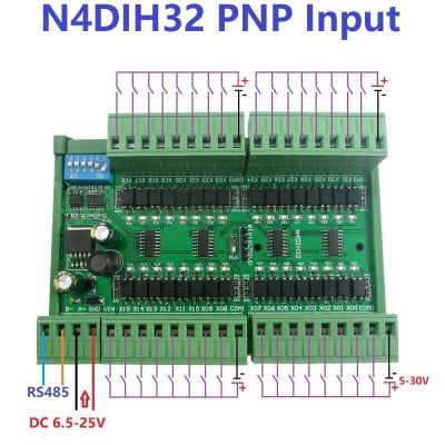 【YF】 32ch PNP NPN Isolated Digital Input RS485 Modbus Rtu Controller DC 12V 24V PLC Switch Quantity Acquisition Board