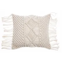 45 X 45cm Pillow Cover Fringed Gradient Macrame Hand-woven Cotton Pillowcase Geometry Boho Decorative Pillows Cushion Cover