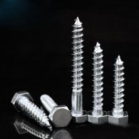 M8 External Hexagon Screw Self-tapping DIN571 Lengthen Bolts Nail Wood Screws 25-200mm Lenghth Nails Screws  Fasteners