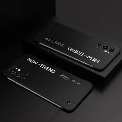 Case สำหรับ OnePlus 9RT 5กรัมปลอกไร้ขอบเปลือกแข็งโทรศัพท์ Case อินเทรนด์แฟชั่นรวมทุกอย่าง Pc ฮาร์ด Case ปกหลังที่เรียบง่าย F Rosted โทรศัพท์ Case