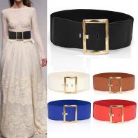 【YF】 Gold Buckle Waist Fashion Wide Elastic Accessories Belts for Luxury Waistband 2020