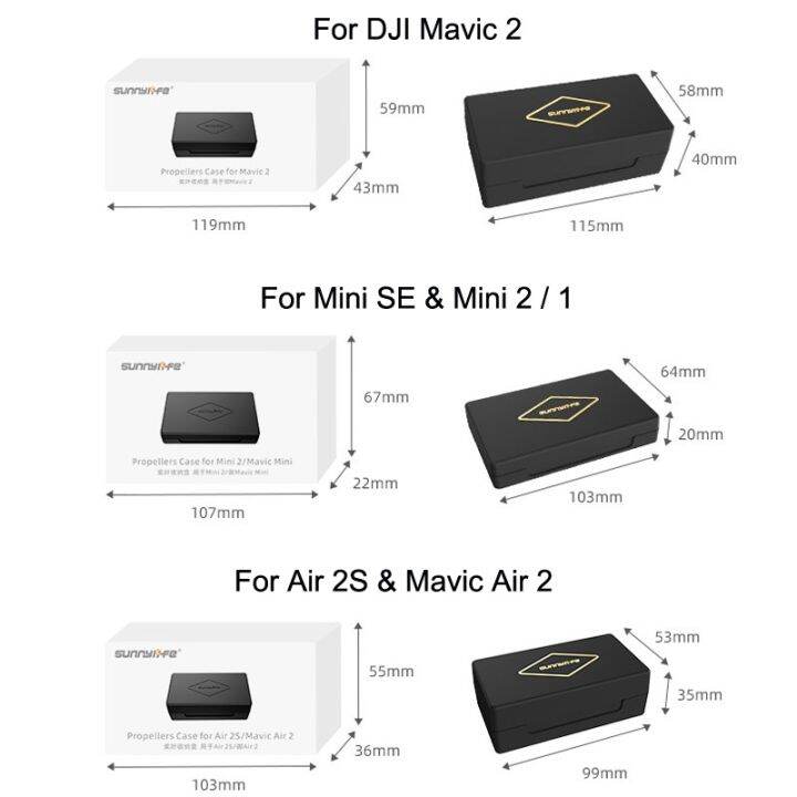 plz-sunnylife-m2-sn9355ใบมีดใบพัดกล่องเก็บแบบพกพาสำหรับอากาศ2วินาที-mavic-อากาศ2