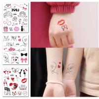 hot【DT】 Valentines Day Sticker Temporary Tattoos for Wedding Anniversary CuteTatoo