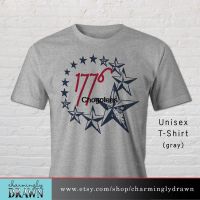1776 Independence Day เสื้อ T กรกฎาคม4th T เสื้ออเมริกันรักชาติ Unisex ลูกเรือ T เสื้อแขนสั้น