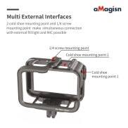 Phụ Kiện Cho Gopro11 Siêu Nhẹ Lồng Rait Kim Loại Gopro11 Hero 11 Khung Bảo