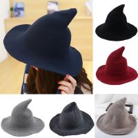 【cw】 Wool Witch HatWitch HatQualityHats CospalyHalloween Xmas Caps