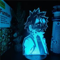 (Popular Toys) ฟิกเกอร์อนิเมะ My Hero Academia Kaminari Denki โมเดลไฟตั้งโต๊ะ3มิติของเล่น LED Boku No Hero Academia Figurals ตุ๊กตา Juguetes