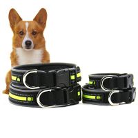 【CW】 Soft Dog Collar Padded Reflective Safety Collars With Adjustable Small Medium Large Dogs Cats