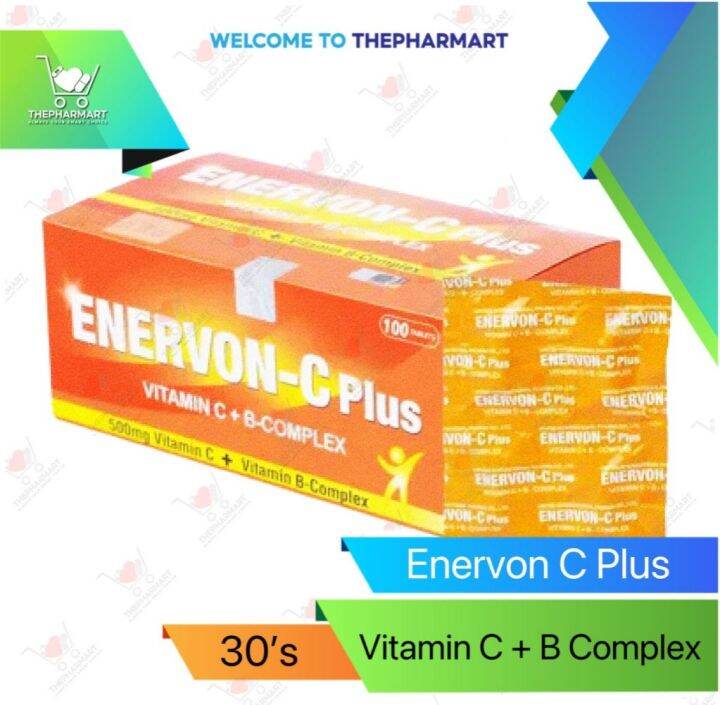 EnervonC PLUS Vitamin C 500mg + Vitamin B Complex Lazada