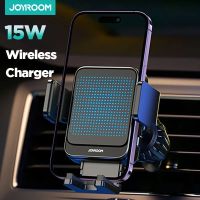 Joyroom ที่ชาร์จไร้สายอย่างเร็วอัตโนมัติ15W โทรศัพท์ในรถยนต์ที่จับสำหรับ Iphone 14 13 12 Pro ติดรถยนต์โทรศัพท์มือถือแบบฝาพับ Samsung Z