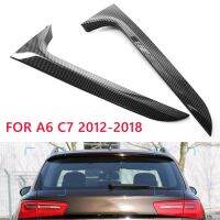 【YF】 Car Rear Window Side Spoiler Trim for AUDI A6 C7 Allroad TDI QUATTRO 2012-2018 1 Pair