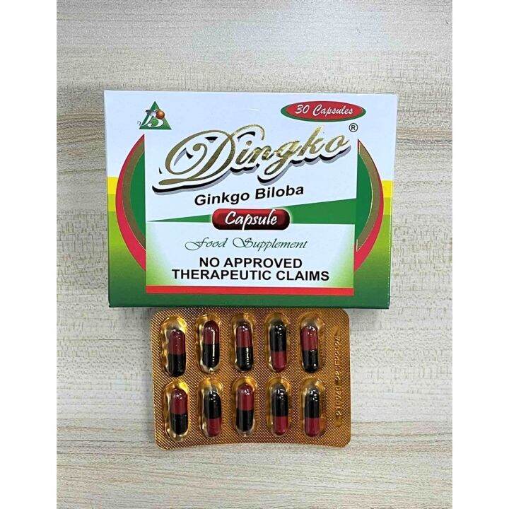 DINGKO Gingko Biloba Box of 30 Capsules FDA Approved Lazada PH