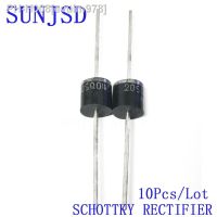 10Pcs 10SQ050 12SQ050 15SQ050 20SQ040 30SQ100 Schottky Barrier Diode R-6 10A 12A 15A 20A 30A 50V Axial for Solar Energy SUNJSD