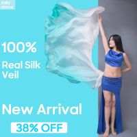 ◊ Bellydance Customized Natural Silk Belly Dance Accessories Stage Performance Hand Dyed Gradient Color 100 Real Silk Veil Scarf