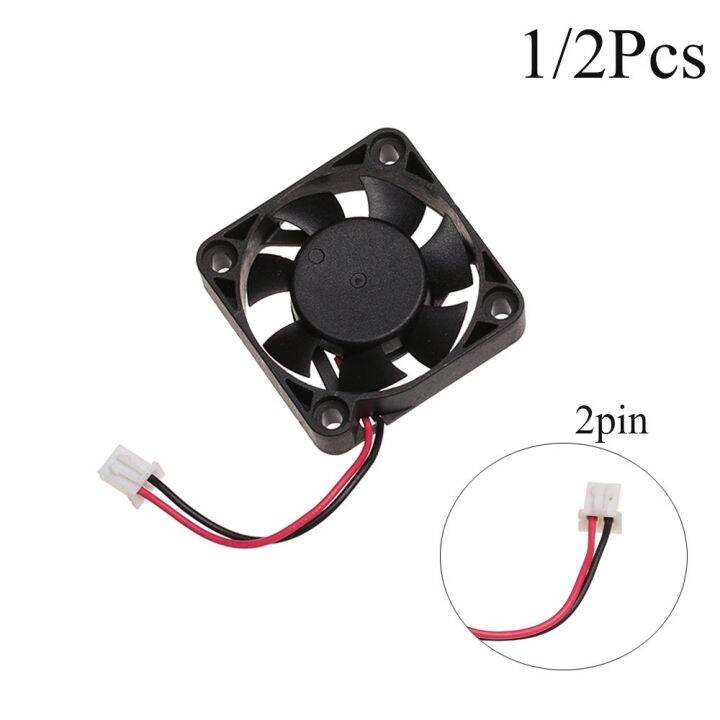 HVEYZB 1/2pcs Baru Heatsink sistem CPU Dengan 2pin 7 pisau 40mm x 10mm Kipas tanpa sikat DC