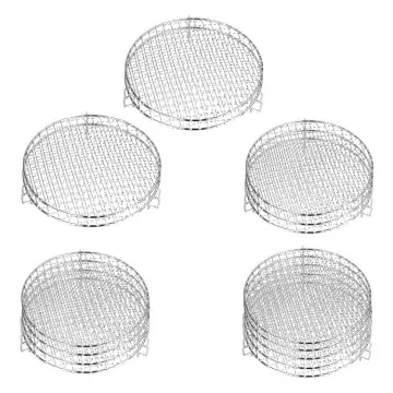Stackable Air Fryer Rack Round Cooling Rack Stainless Steel