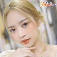 ?ปังกว่านี้ ไม่มีอีกแล้ว คอนแทคเลนส์ มีทุกค่าสายตา? Montra  Pearly Gray Brown -0.50 ถึง -10.00 DIA 14.2mm ?แถมตลับ?บิ๊กอายนำเข้าเกาหลี เลนส์กรองแสง