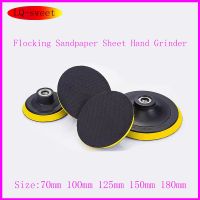 【hot】﹊  Grinder Self-adhesive Disc Flocking Sandpaper Sheet Hand Woodworking Polishing Grind