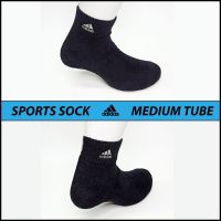 Socks 400 Sports Sock Stocking Stoking Quarter Medium tube Thick Sarung Kaki Medium Stokin Tebal