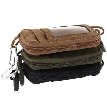 Coin Purchase Keychain, Professional Molle Pouch Accessories for Men, Small  Round Coin Holder Pouch as Wallet, Change Purse, EDC Pouches. (Khaki)