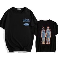 Mens Large T-shirt Skeleton Thermal Imaging Tshirt Cotton Men Tshirts Gothic Punk Hip Hop Style Teeshirt Harajuku