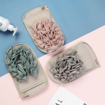 Bath Glove for Shower Scrub Exfoliating Double Sided Bath Supplies Flower Polish Rubbing Towel Bathroom Accessories