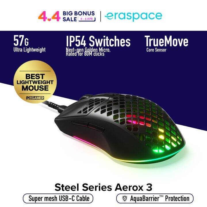 SteelSeries Aerox 3 Wired Gaming Mouse Lazada Singapore