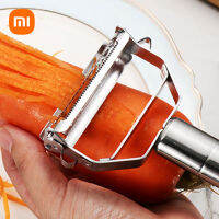 Xiaomi ผักปอกสแตนเลสแตงโมกบสองหัวปอกครัวเรือนมัลติฟังก์ชั่ผลไม้และผักปอก