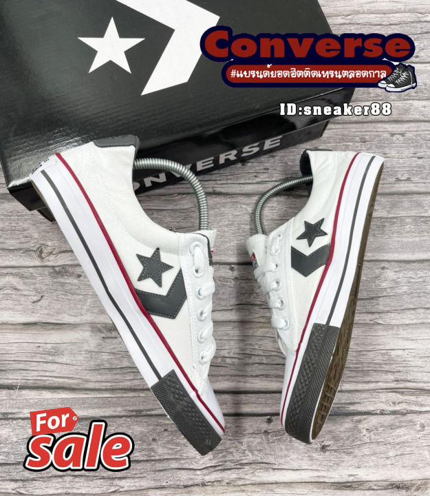 รองเท้าคอนเวิร์ส-converse-สวยแท้100-สีดำล้วน-รองเท้าผ้าใบ-รองเท้าลำลอง-ติดเทรนตลอดกาล