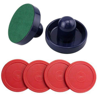 Entertaining Toys Puck Felt Red Plastic Accessories Mini Party Air Hockey Pusher Kids Mallet Table Game Replacement Home