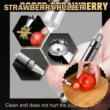 2 Pieces Strawberry Slicer Cutter Set, Strawberry Huller Stem Remover Fruit  Leaves Huller Peeling Tool Kitchen Accessories Corer for Strawberry Tomato