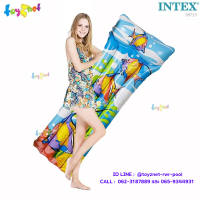 Intex ส่งฟรี แพยางเดอลุกซ์ 183 x 76 ซม. ลายปลาใต้ทะเล รุ่น 58715